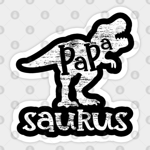 Papa Saurus Minimalist Grunge Style Funny Sticker by creative